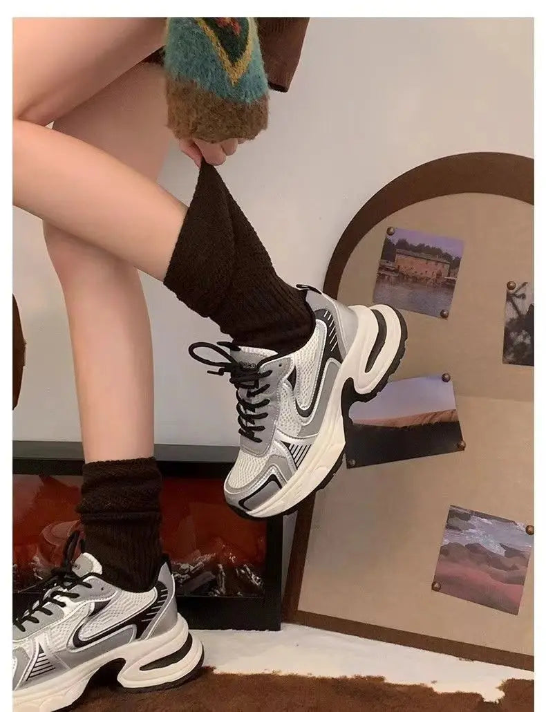 Sneakers Fashion Mujer 2025 - Zapatillas Running Luxury Plataforma Transpirables