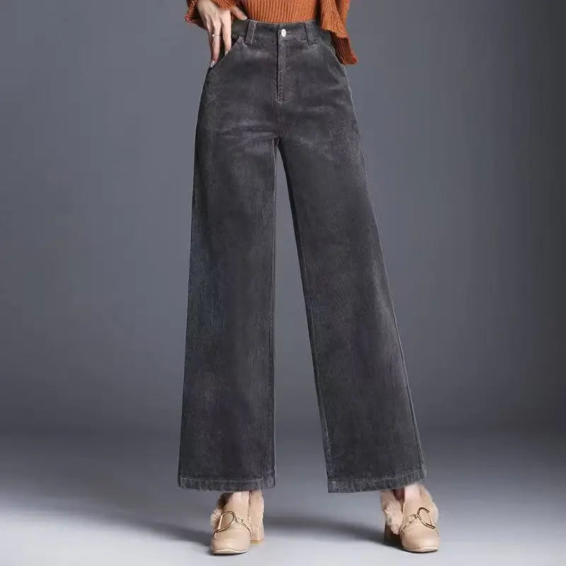 Pantalón Pana Pierna Ancha Mujer - Pantalón Palazzo Otoño 2019