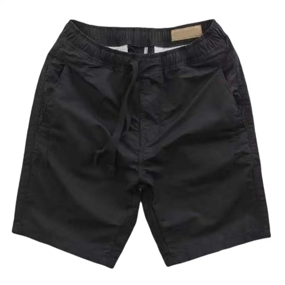 Shorts Hombre Algodón Verano - Bermudas Casuales Cintura Elástica Cordón