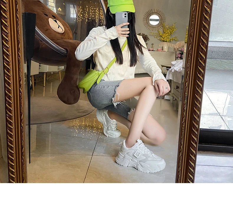 Sneakers Chunky Plataforma Mujer Otoño - Zapatillas Suela Gruesa Transpirables