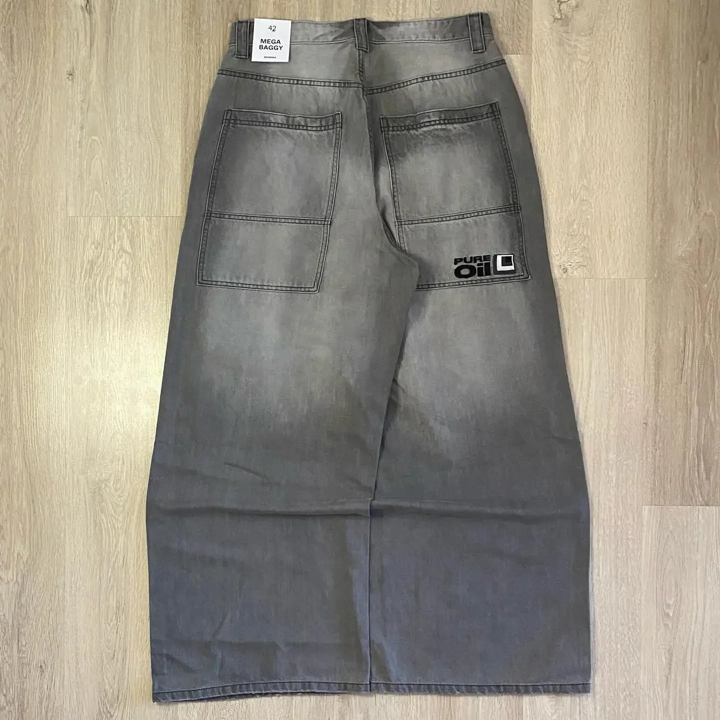 Vaqueros Mujer Góticos Y2K - Jeans Pierna Ancha Multi-Bolsillos Hip-Hop