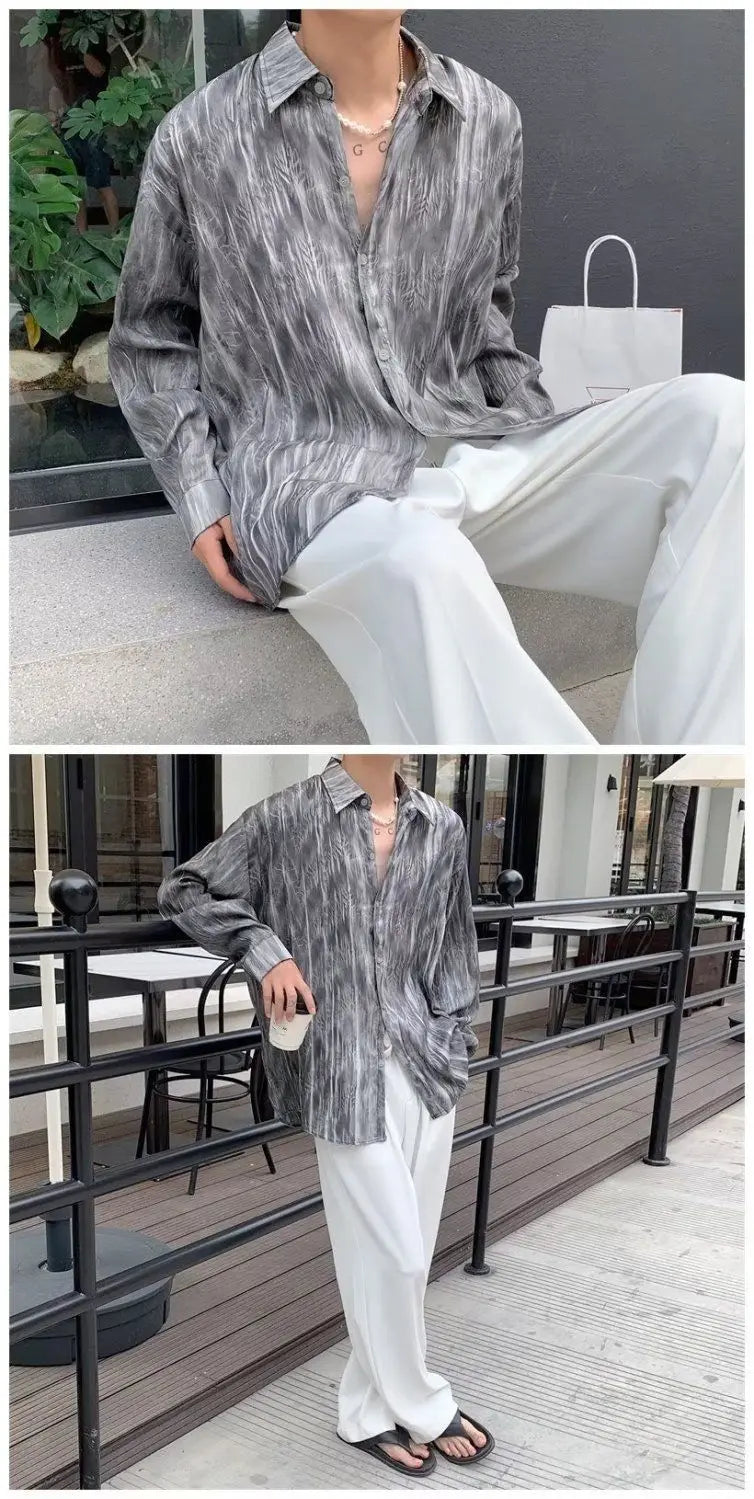 Camisa Hombre Casual Manga Larga Otoño - Protección Solar Marca Trendy