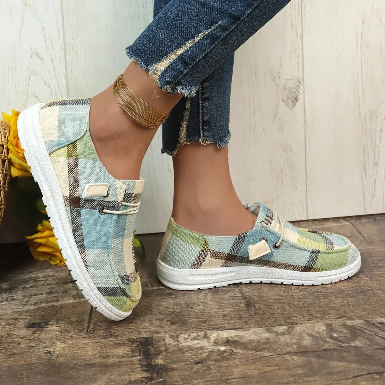 Zapatos Canvas Mujer Verano - Zapatillas Plataforma Fashion Transpirables Designer