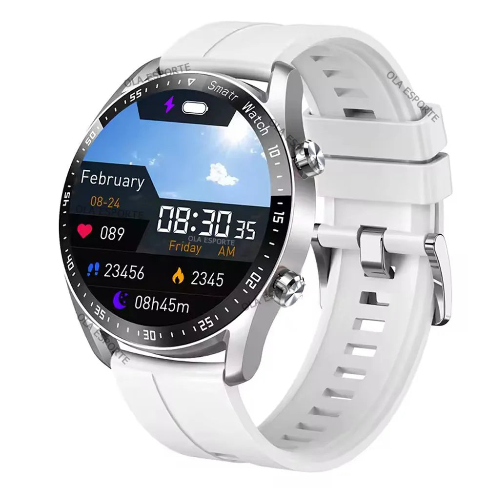 Smartwatch 2025 AMOLED Hombre Mujer - Pantalla Táctil Completa Bluetooth Llamadas 5ATM Deportivo