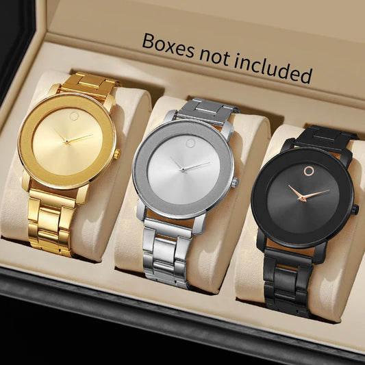 Set 3 Relojes Hombre Negocios - Cuarzo Elegante