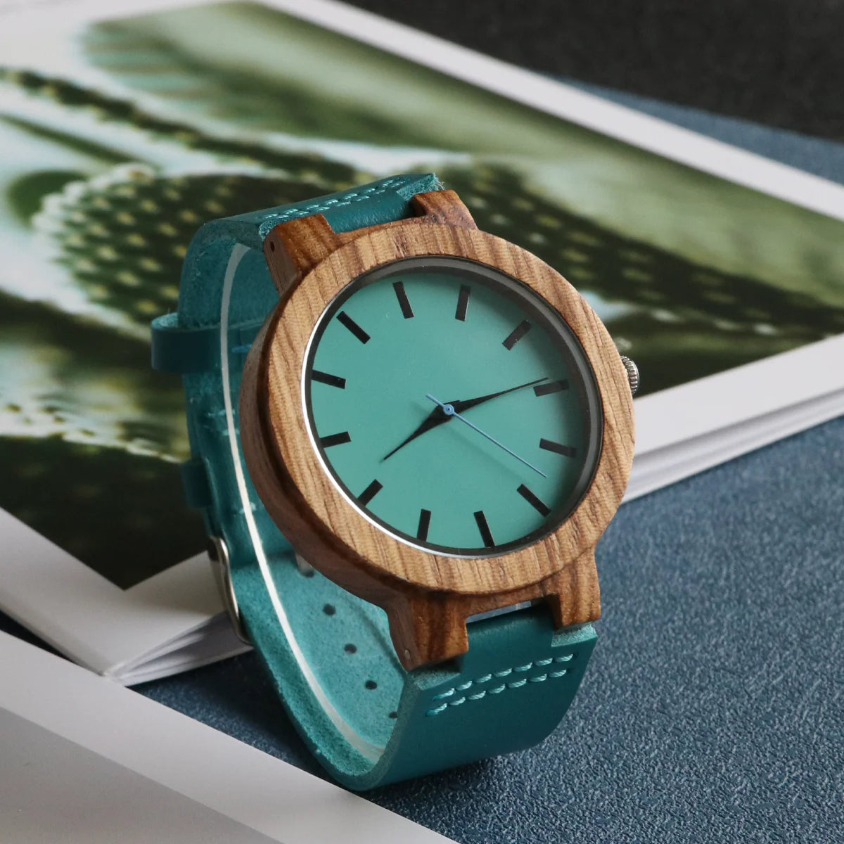 Reloj Madera Hombre y Mujer - Cuarzo Personalizable Unisex Ecológico