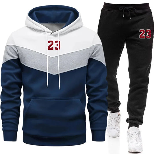Chándal Hombre Completo Otoño Invierno - Conjunto Sudadera Hoodie Pantalones Jogging