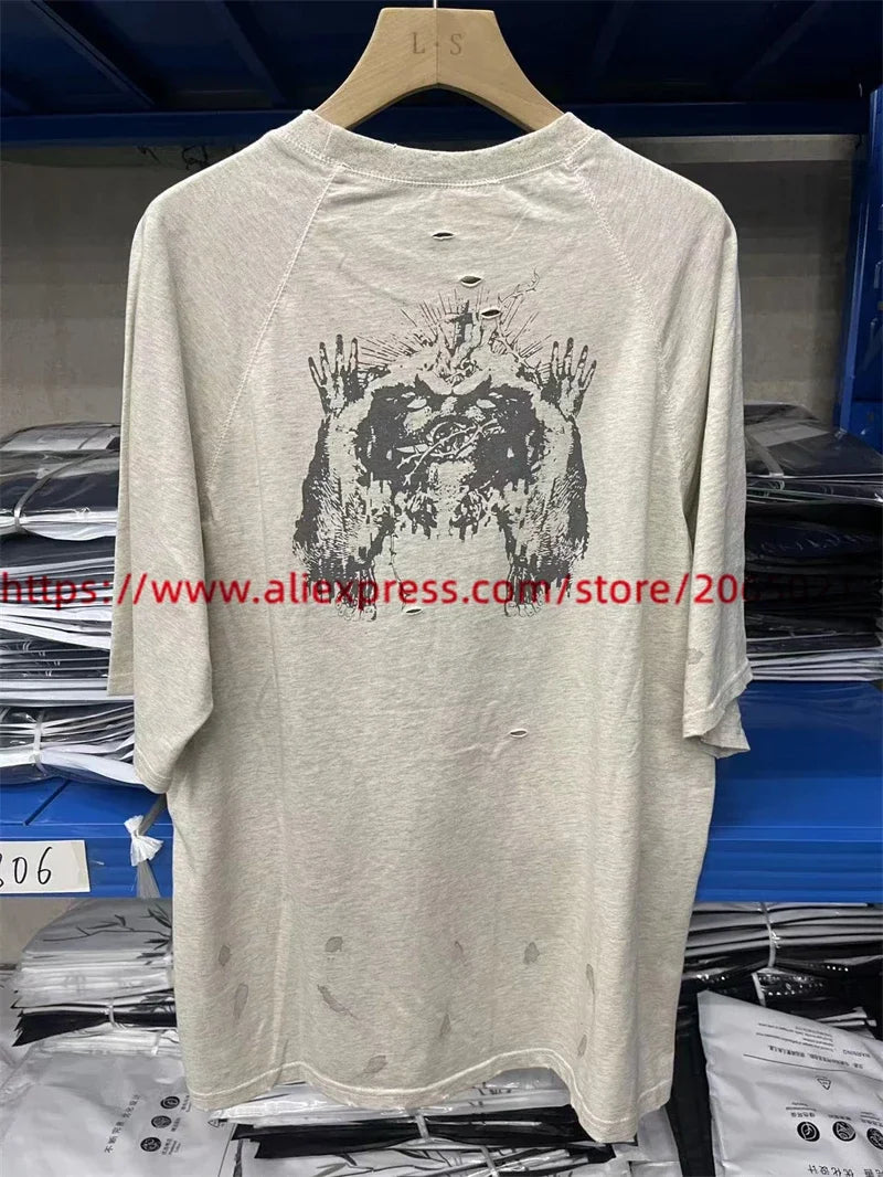 Camiseta Graffiti Saint Retro - Hombre Mujer Vintage Washed