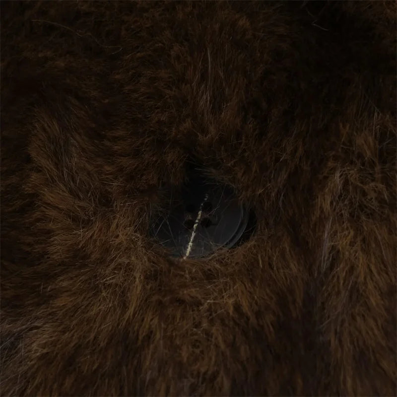 Chaqueta Mujer Piel Sintética Marrón - Chaqueta Reversible Otoño 2025