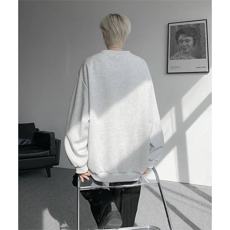 Sudadera Hombre Otoño Invierno - Hoodie Cuello Redondo Casual Outdoor