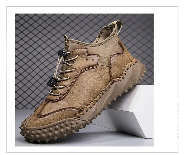 Botines Hombre Cuero Casual - Botas Tobillo Otoño Invierno Outdoor