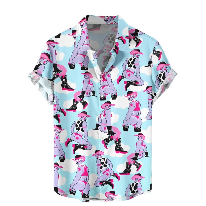Camisa Hawaiana Hombre Verano - Manga Corta Casual Fashion Suelta Transpirable