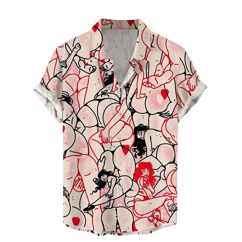 Camisa Hawaiana Hombre Verano - Manga Corta Casual Fashion Suelta Transpirable