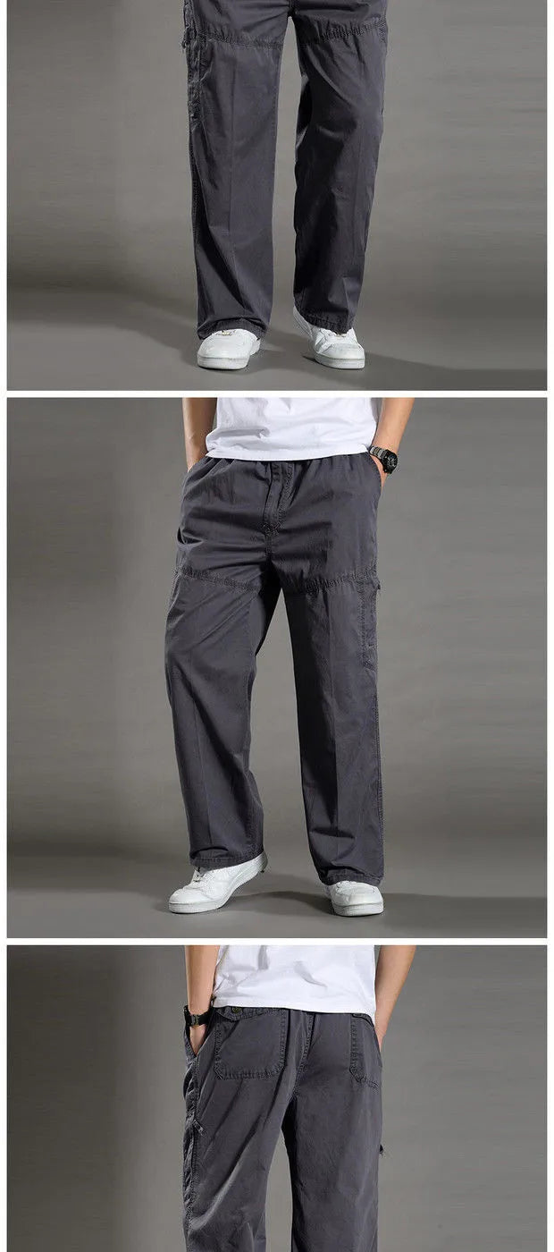 Pantalón Cargo Hombre Algodón - Pantalón Trabajo Verano 6XL