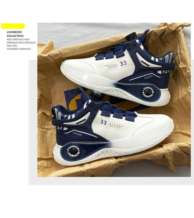 Sneakers Hombre Hebilla Giratoria - Cómodas Antideslizantes Cordones Duraderas Outdoor Actividades