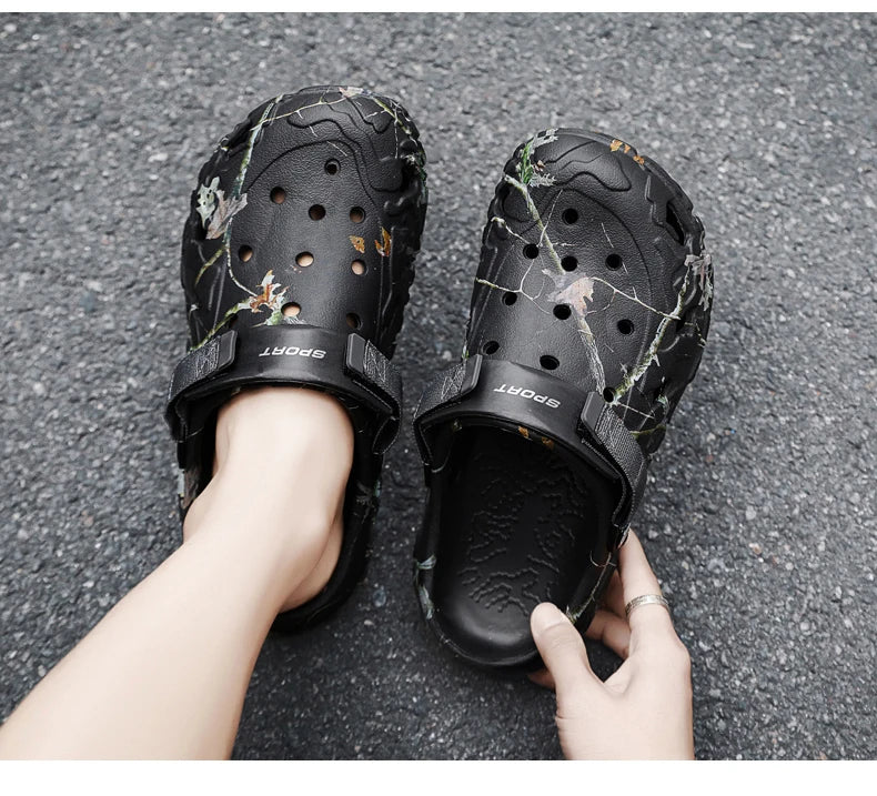 Sandalias Hombre Verano 2024 - Chanclas Casa Jardín Ligeras Antideslizantes