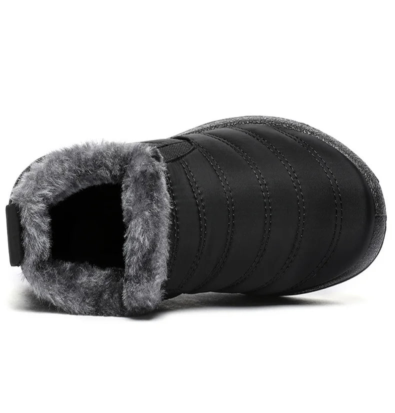 Botas Hombre Invierno 2025 - Botines Nieve Cálidos Forro Pelo Slip On