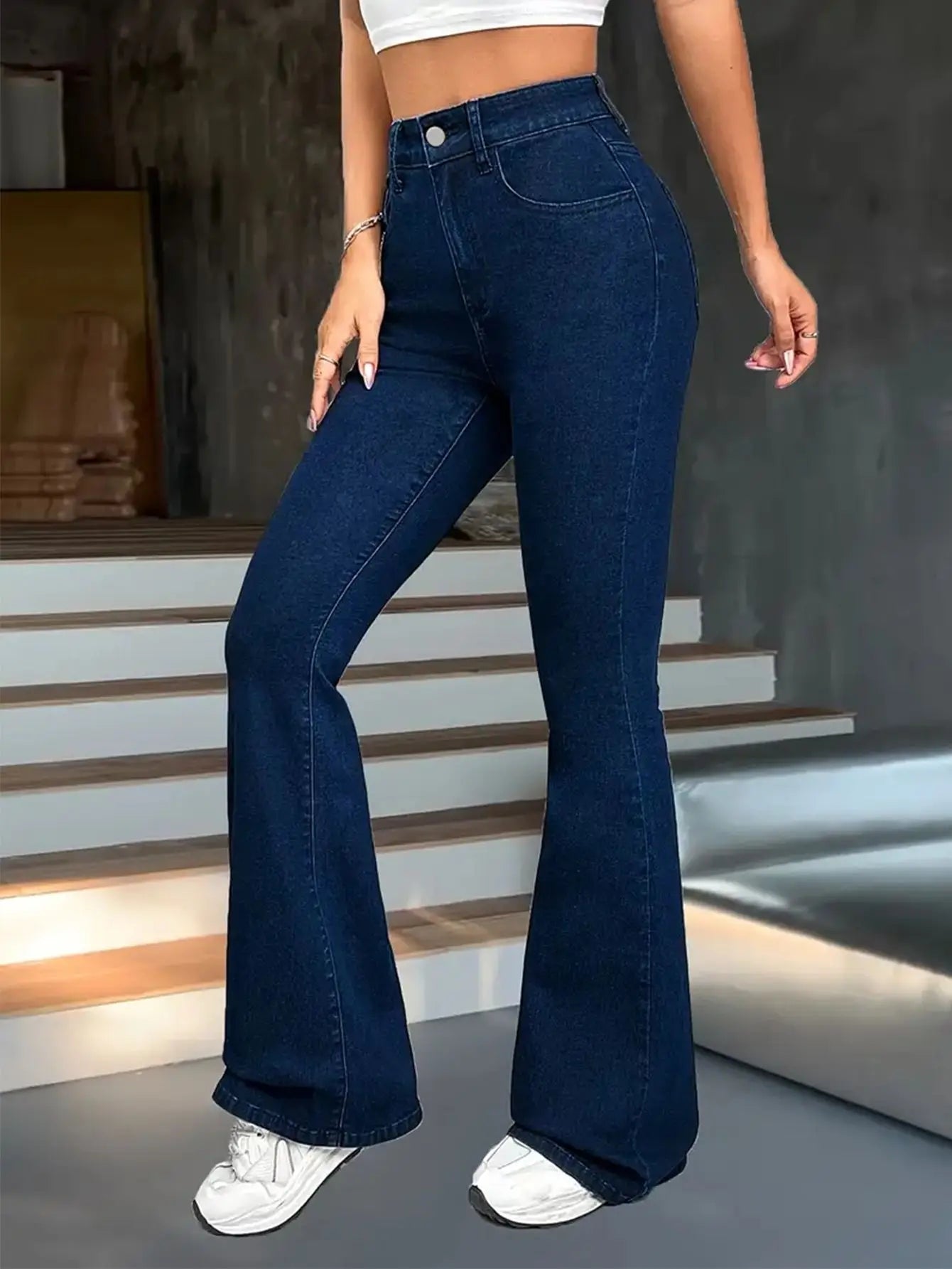 Vaqueros Mujer Skinny Coreanos 2025 - Jeans Cintura Alta Elásticos Vintage