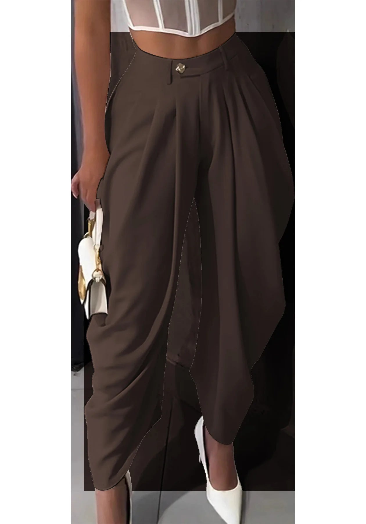 Pantalón Jogger Mujer Cintura Alta - Pantalón Holgado Otoño 2025