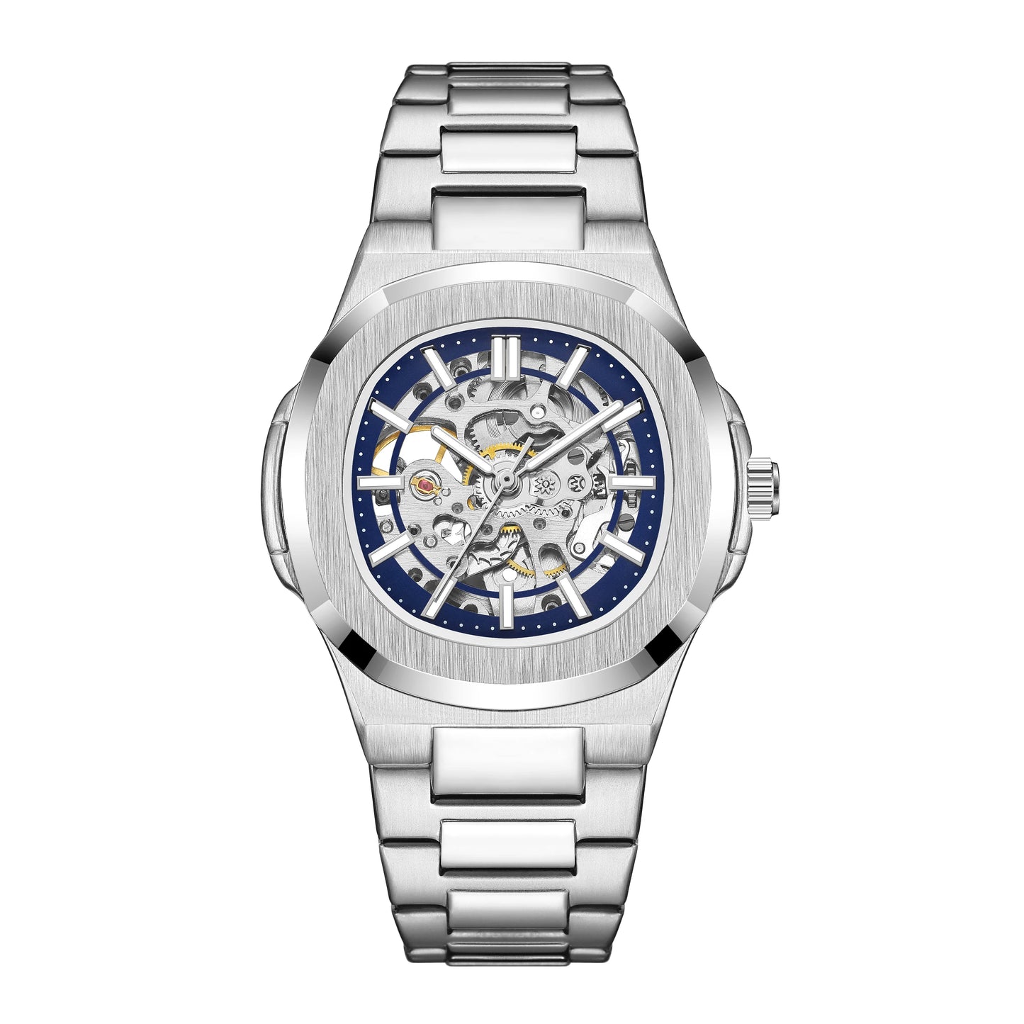 Reloj Mecánico Automático Skeleton Luxury 2023 - Cristal Zafiro Acero Inoxidable