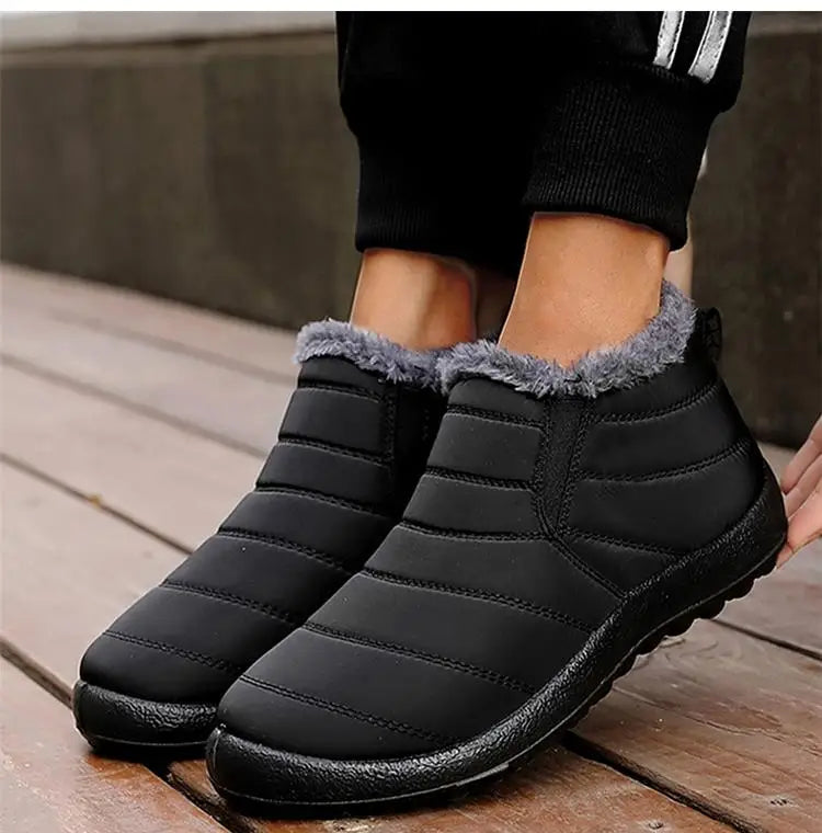 Botas Nieve Mujer Plataforma Punk - Slip On Tobillo Piel Cálidas Invierno