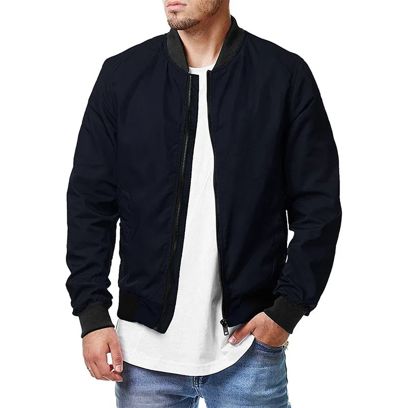 Chaqueta Bomber Militar Hombre 2025 - Jacket Casual Cortavientos Slim