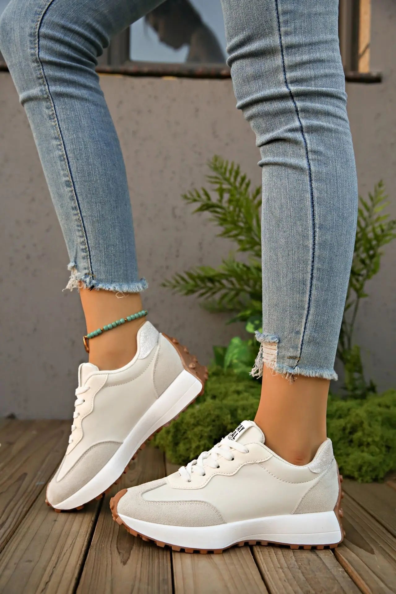 Sneakers Walking Mujer 2025 - Zapatillas Deportivas Plataforma Antideslizantes