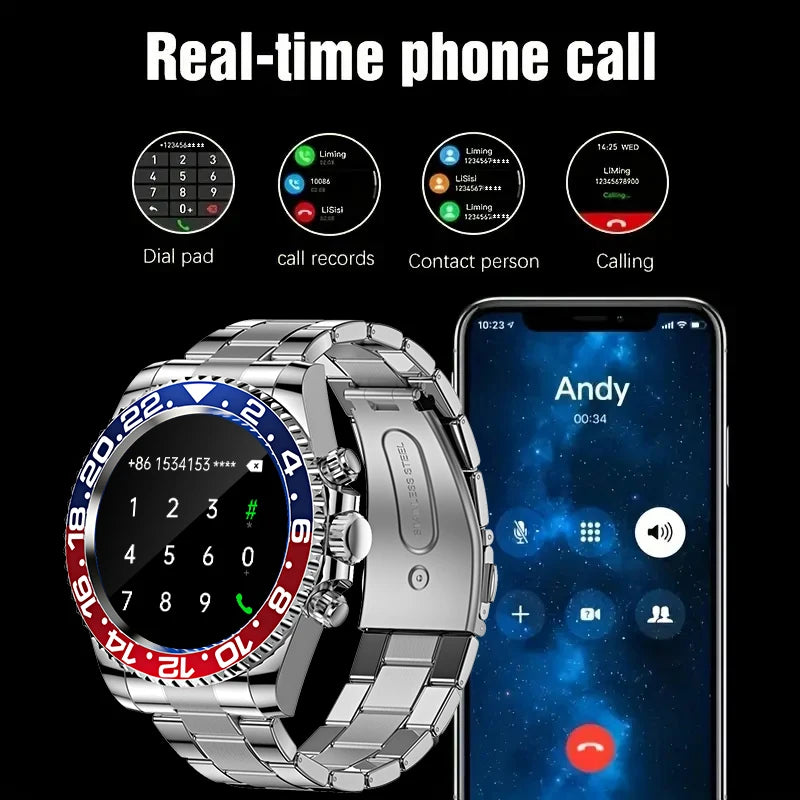 Smartwatch AW12 Luxury 2024 - Acero High-End Android iOS Réplica Military