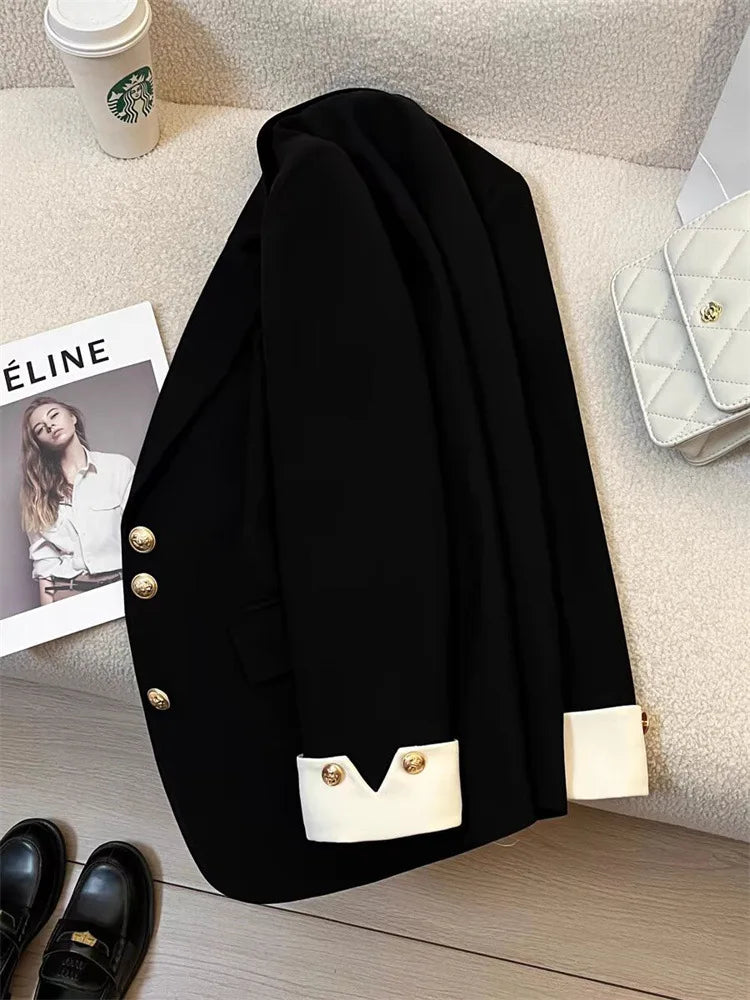 Blazer Mujer Elegante Manga Larga