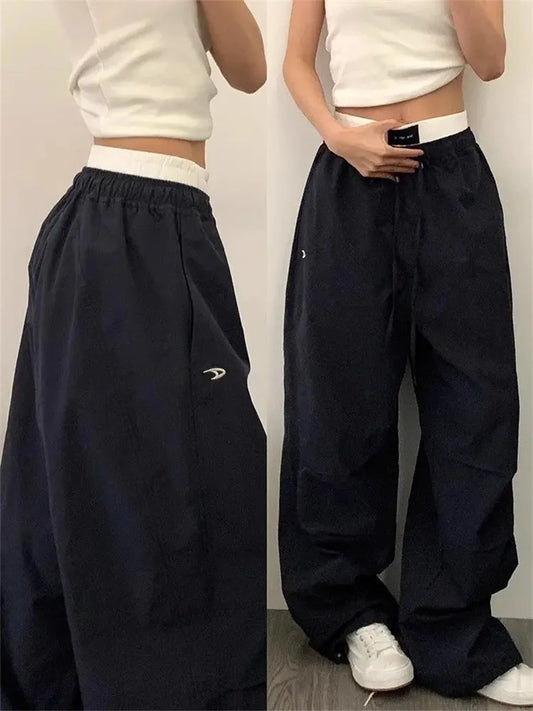Pantalón Cargo Mujer Verano - Pantalón Y2K Baggy Hip Hop 2025
