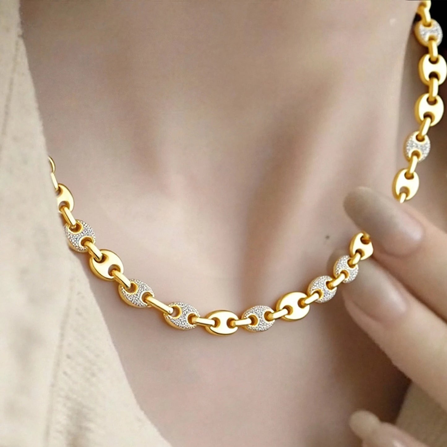 Pulsera Circonita Diamantes Mujer - Chapado Oro 14K Negocios Trendy