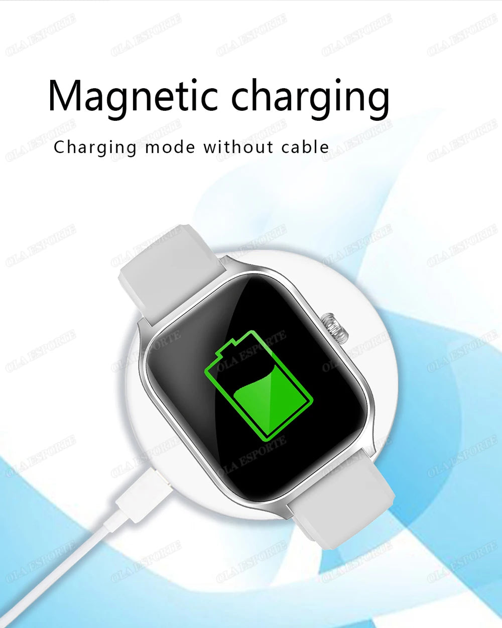 Smartwatch 2.01'' HD para Android iOS - Llamadas Bluetooth Deportivo Música