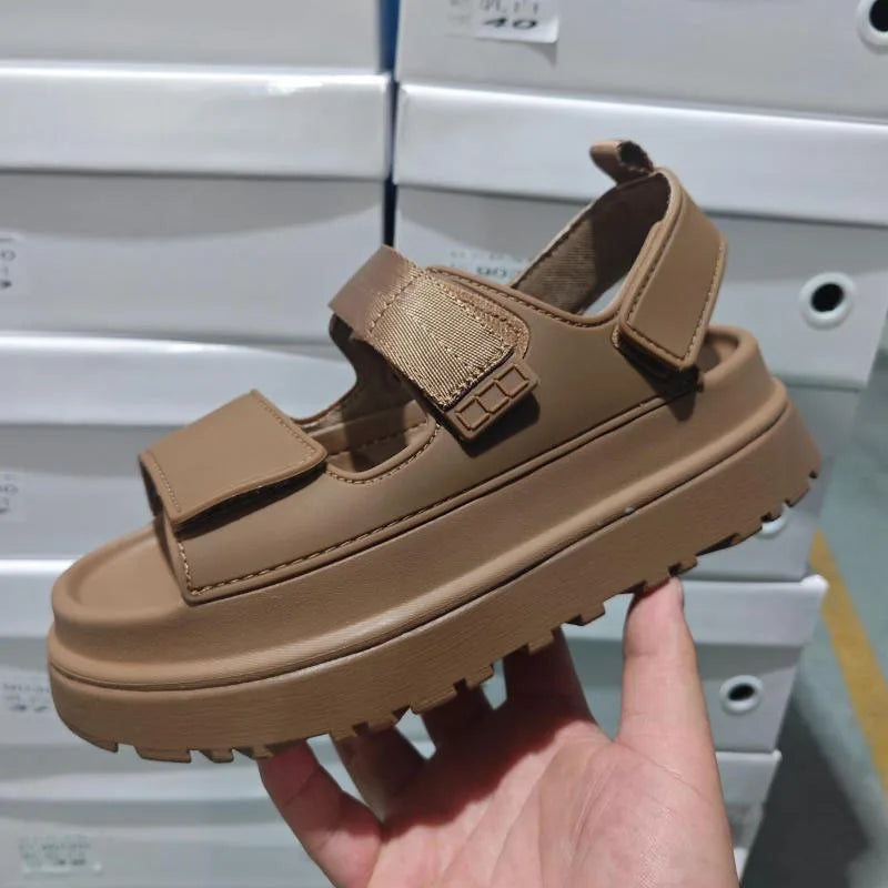 Sandalias Casual Mujer 2025 - Zapatos Plataforma Playa Outdoor Alta Calidad