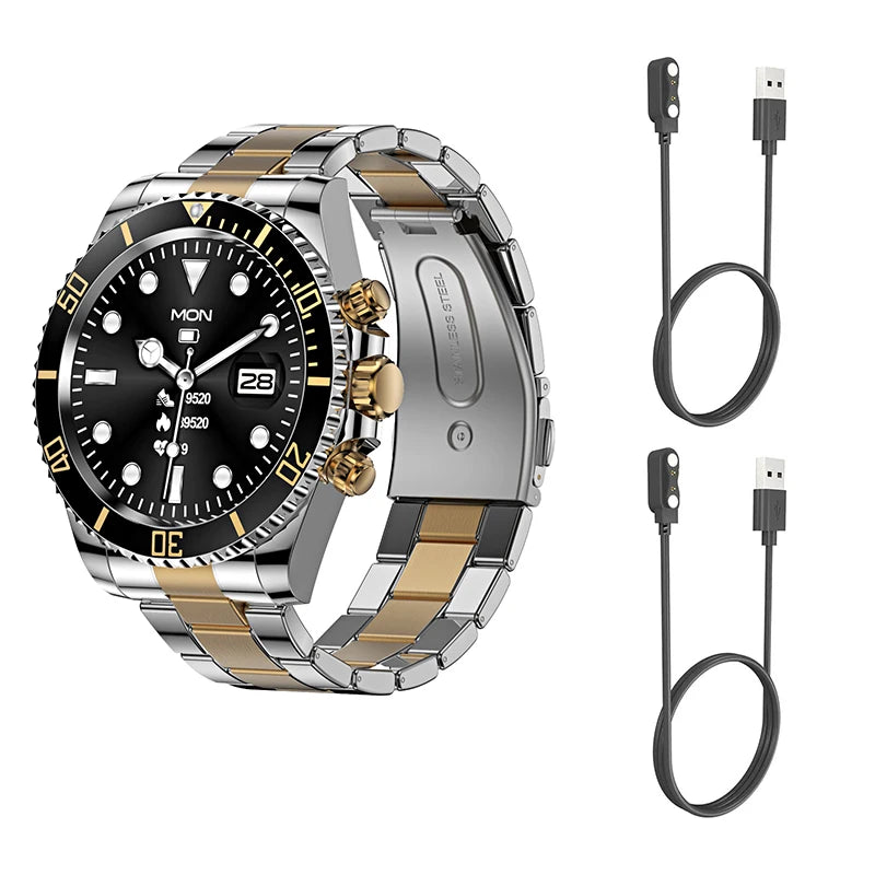 Smartwatch AW12 Luxury 2024 - Acero High-End Android iOS Réplica Military