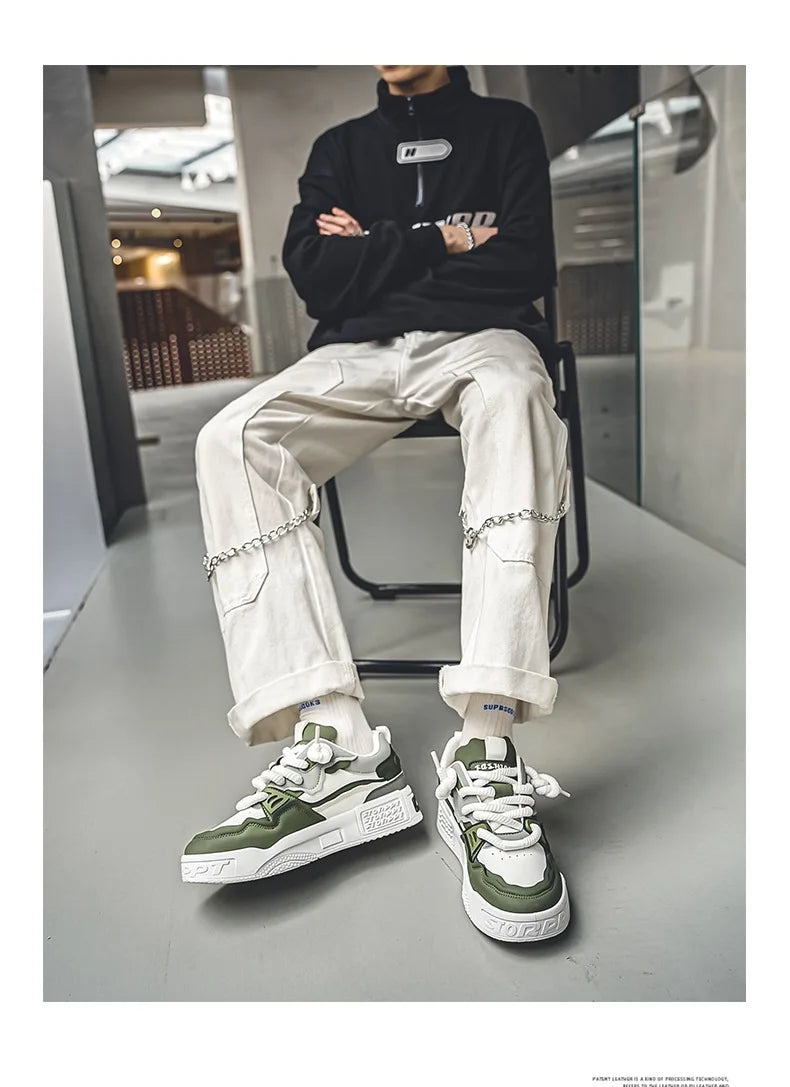 Sneakers Hombre Fashion Otoño - Suela Suave Cómodas Running Tenis Masculino