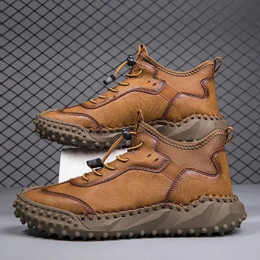 Botines Hombre Cuero Casual - Botas Tobillo Otoño Invierno Outdoor