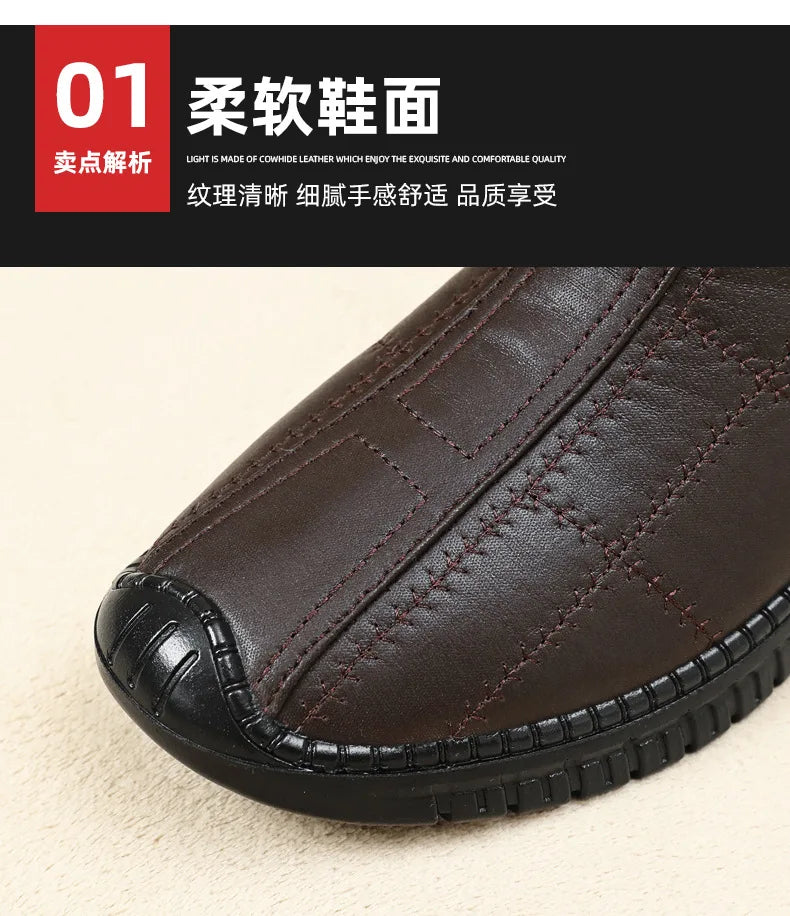 Botas Algodón Hombre Invierno 2025 - Cálidas Acolchadas Outdoor Antideslizantes Casual