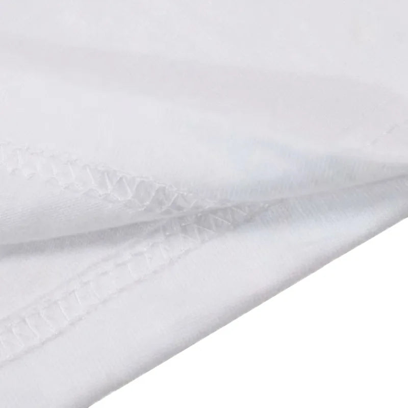 Camiseta Hombre Streetwear Estampado Letras - Manga Corta Algodón