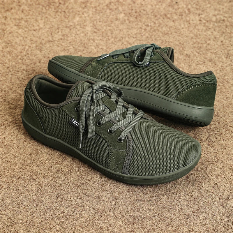 Zapatos Hombre Minimalistas Barefoot - Punta Ancha Zero Drop Transpirables Malla Ligeros Walking