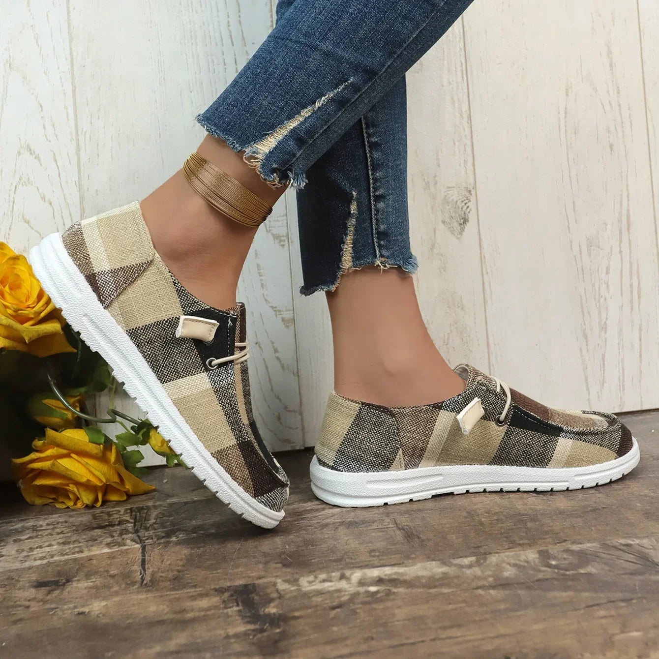 Zapatos Canvas Mujer Verano - Zapatillas Plataforma Fashion Transpirables Designer