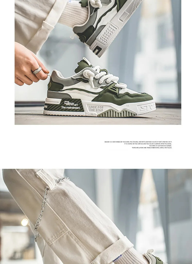 Sneakers Hombre Fashion Otoño - Suela Suave Cómodas Running Tenis Masculino