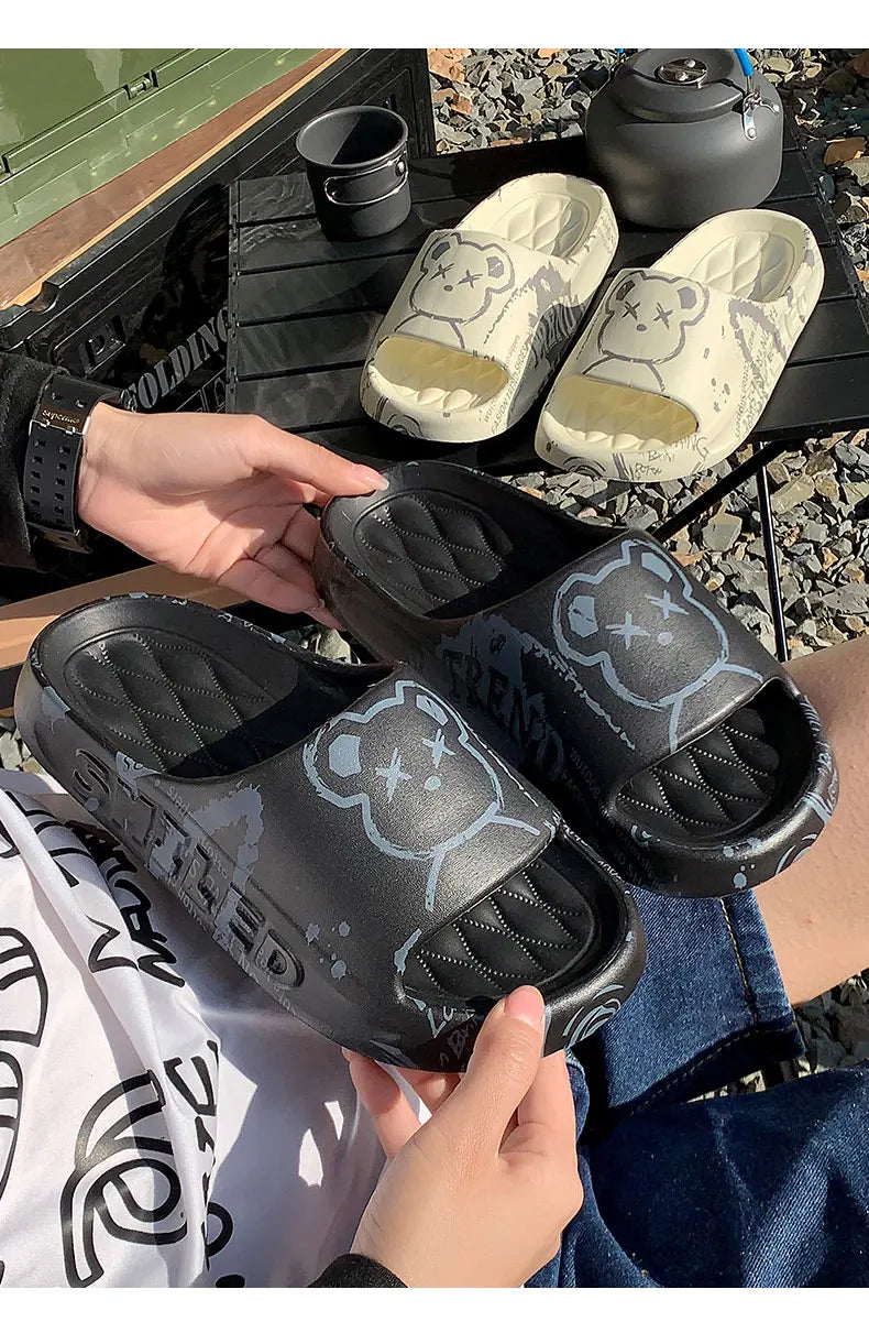 Chanclas Hombre Baño Verano - Pantuflas Interior Exterior Antideslizantes