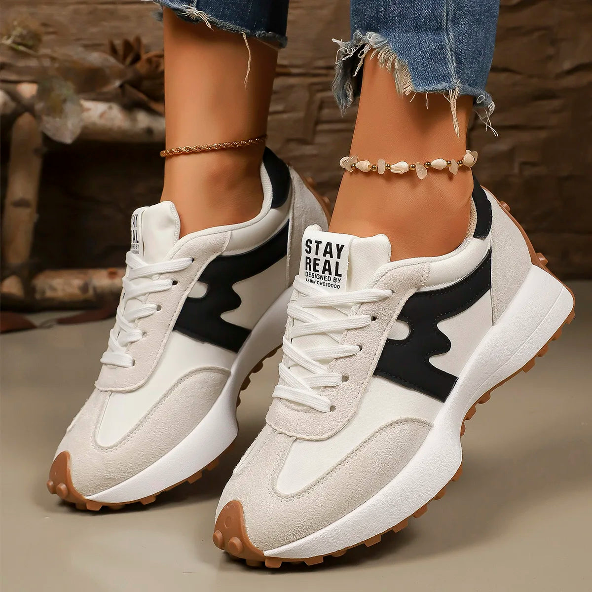 Sneakers Plataforma Mujer 2025 - Zapatillas Primavera Otoño Ligeras Transpirables