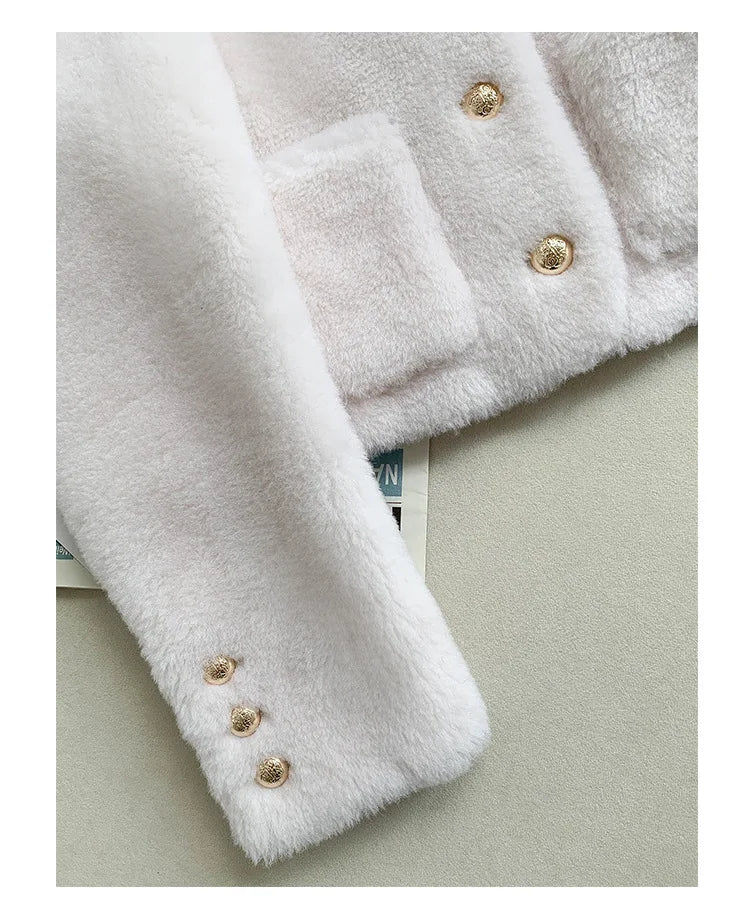 Chaqueta Piel Oveja Mujer Genuina - Chaqueta Shearling Cordero Invierno