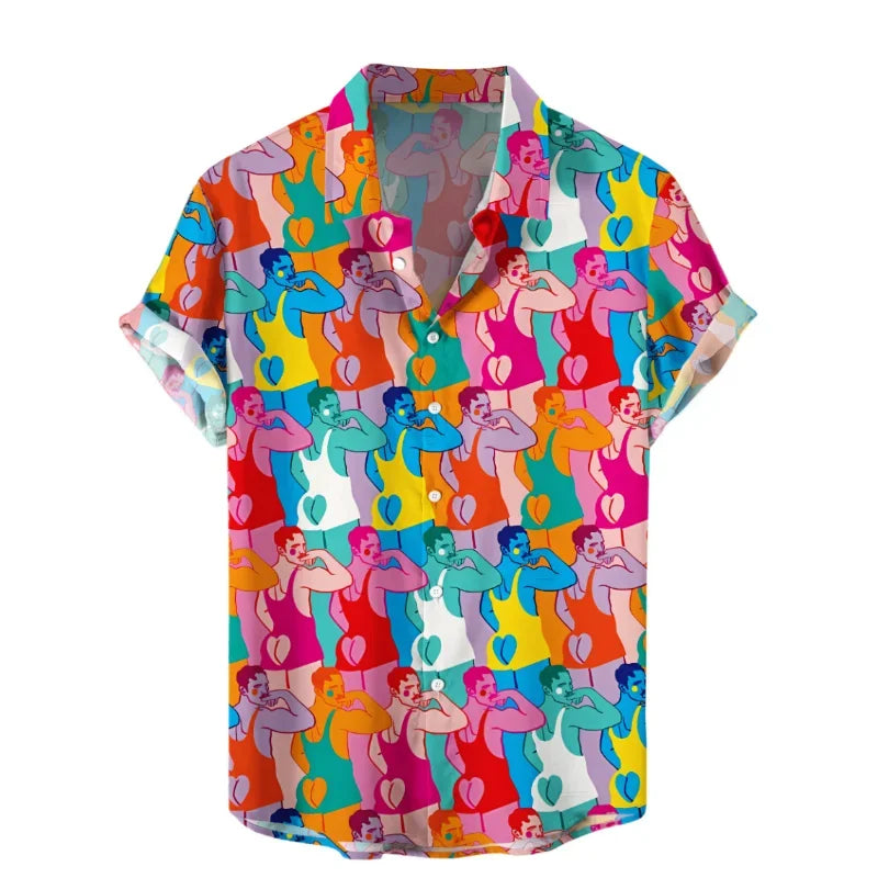 Camisa Hawaiana Hombre Verano - Manga Corta Casual Fashion Suelta Transpirable