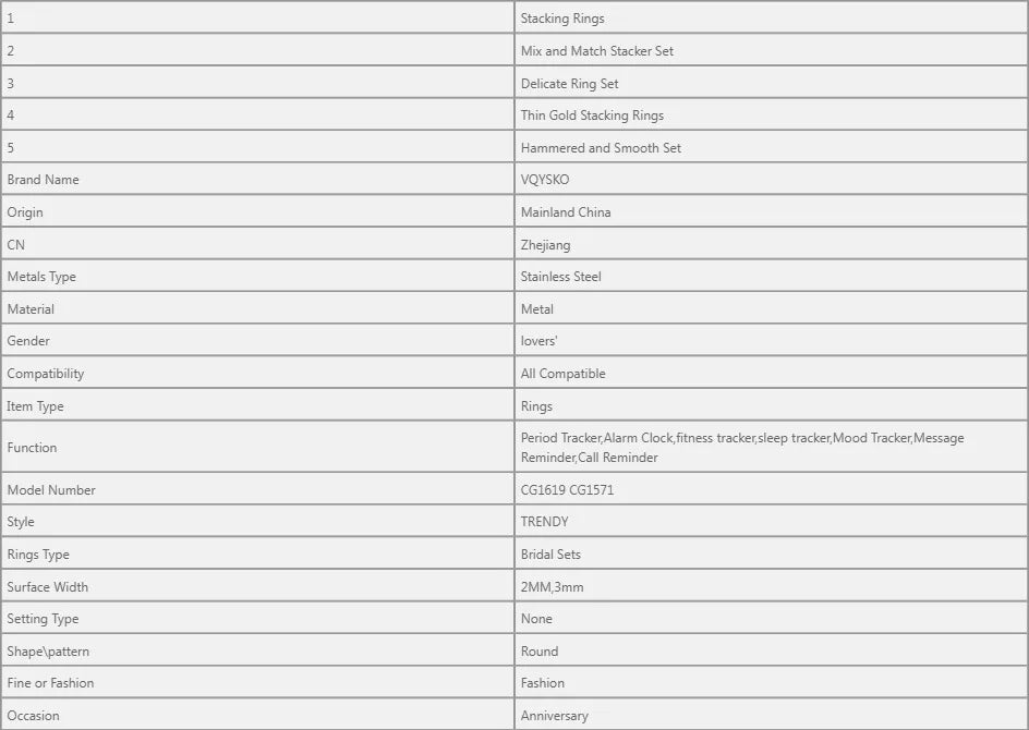 Anillos Apilables Colores Mixtos - Delicados Boho Mujer Uso Diario