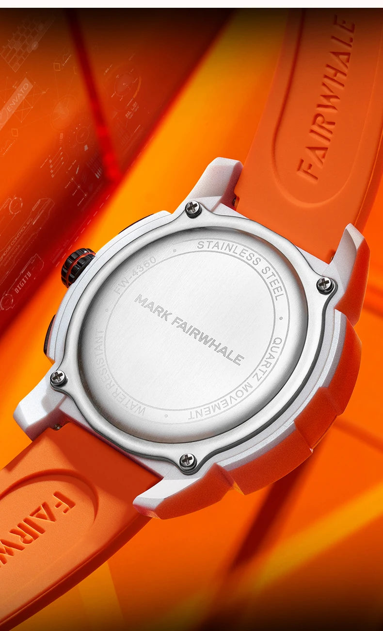 Reloj Mark Fairwhale 4360 Deportivo - Cuarzo Silicona Multifunción Resistente al Agua