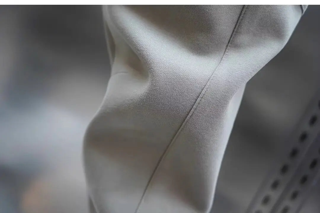 Pantalones Hombre Casuales Color Sólido - Joggers Cónicos Elásticos Versátiles Cortos