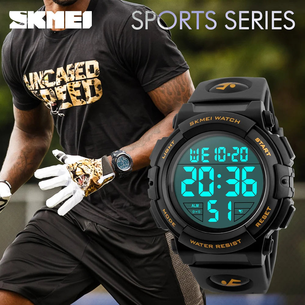 Reloj Deportivo Hombre SKMEI 1258 Digital - Multifunción Militar 5ATM Resistente al Agua Outdoor