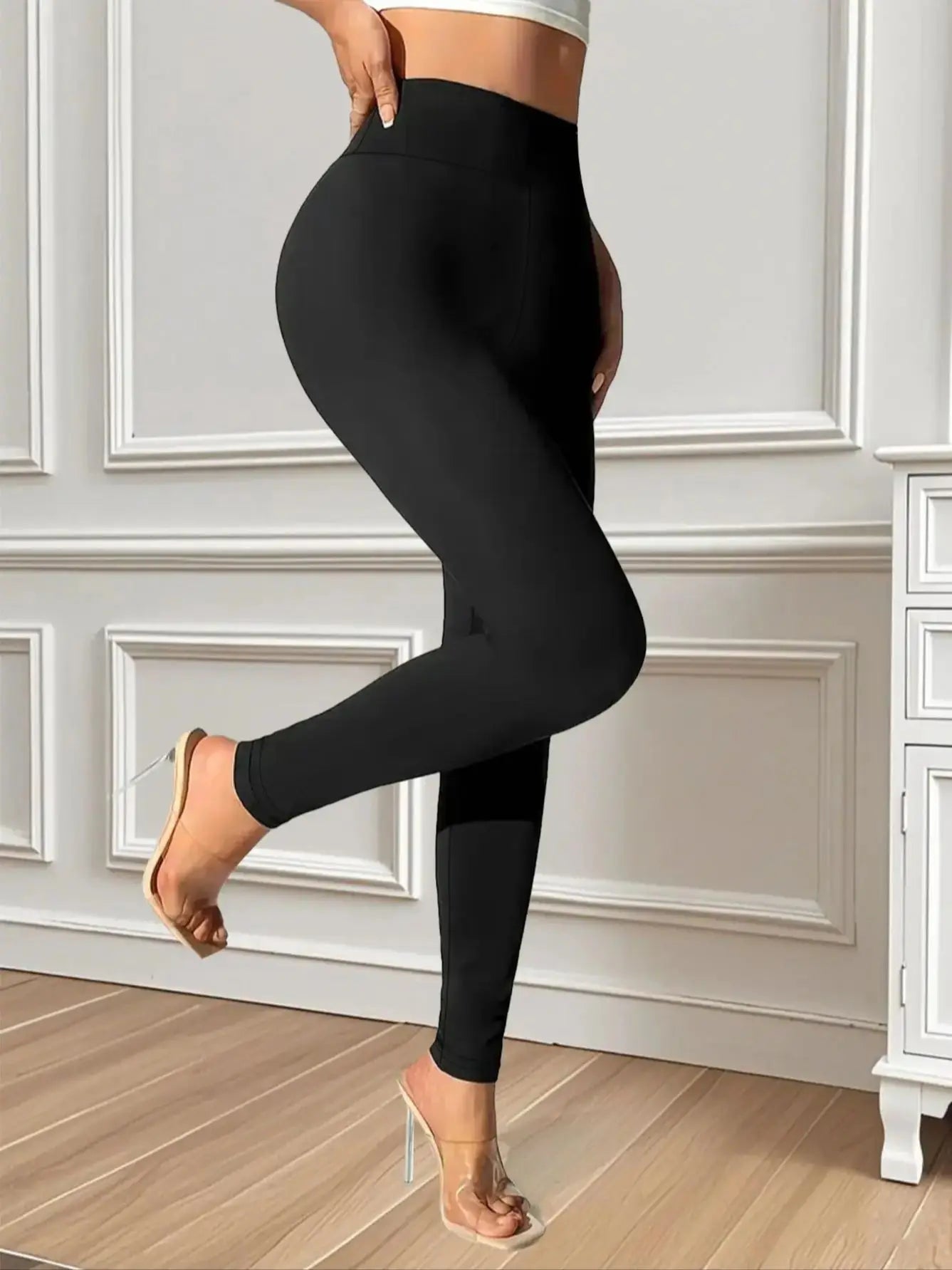 Pantalón Ajustado Mujer Cintura Alta - Pantalón Elegante 4 Estaciones